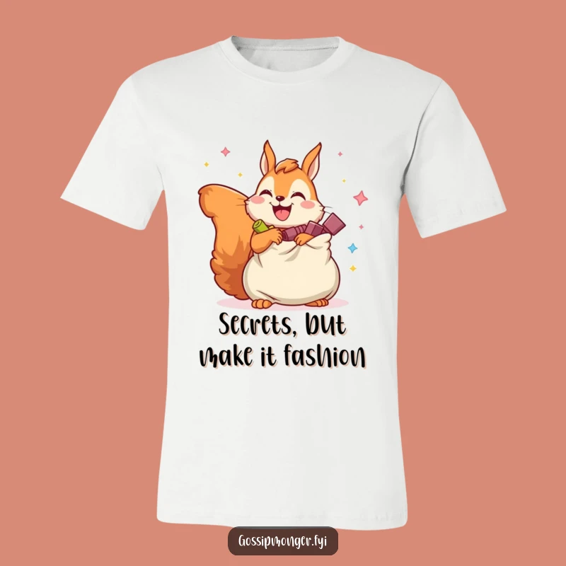 Funny Squirrel T-Shirt: Wear Your Imaginary Secrets with Joyful Style