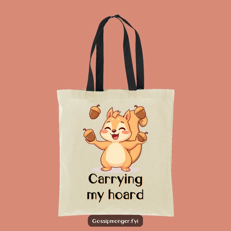 Funny Squirrel Tote Bag: Carry Your Essentials with Acorn Juggling Cheer