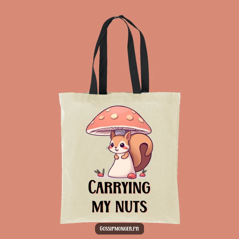 Funny Curious Squirrel Tote Bag - Carry Woodland Wonders
