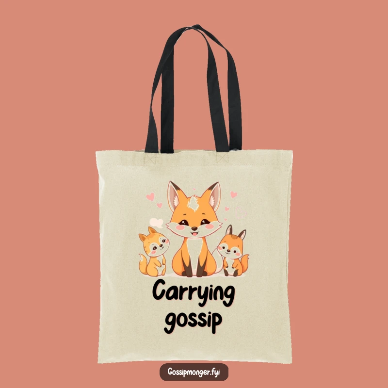 Funny Fox Woodland Whispers Tote Bag: Carry Tales and Treasures
