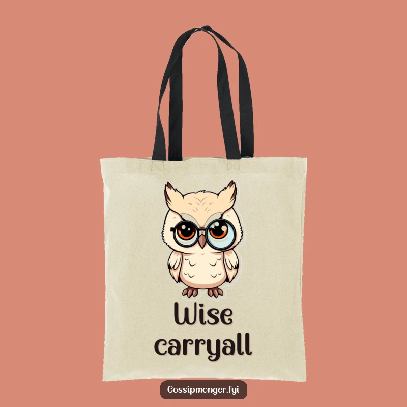Funny Sly Owl Tote Bag - Carry Your Wit with this Charming Funny Gift