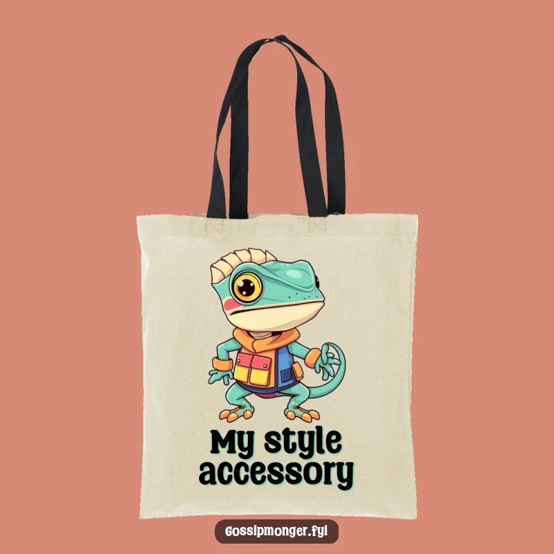 Funny Chameleon Fashion Tote Bag - Chic & Hilarious Style Carry-All